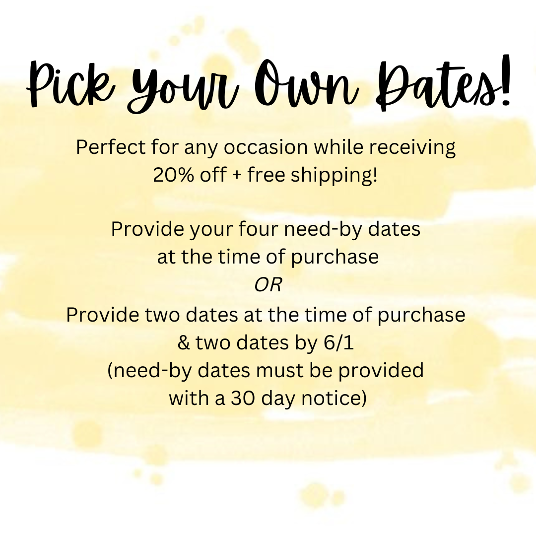 Personalized Date Doormat Club Subscription