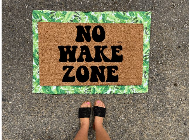 No Wake Zone Doormat