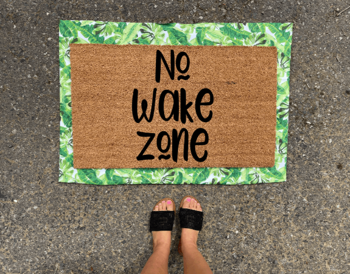 No Wake Zone Doormat