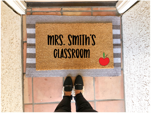 Custom Name Classroom Doormat