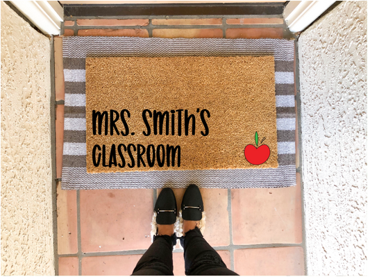 Custom Name Classroom Doormat
