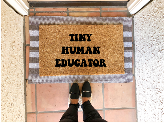 Tiny Human Educator Doormat