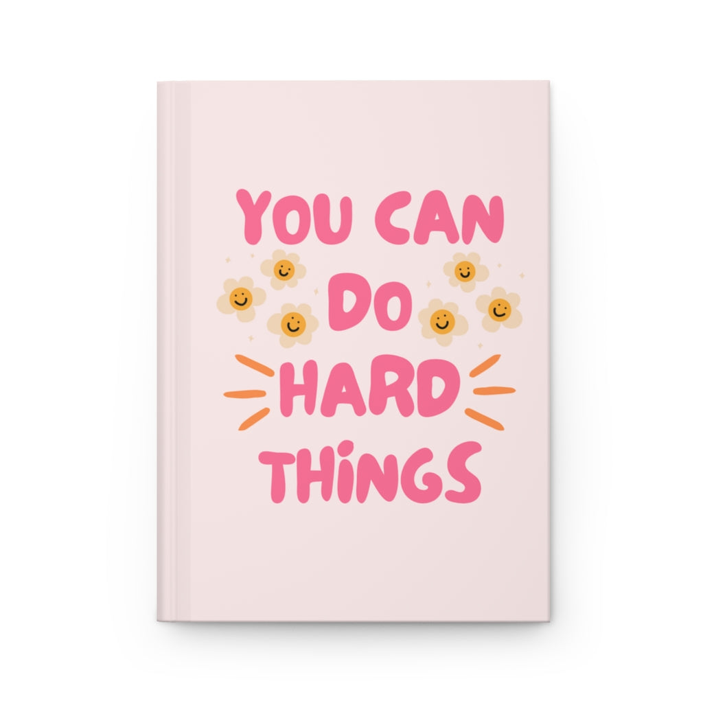 You Can Do Hard Things Pink Boss Babe Hardcover Journal Matte