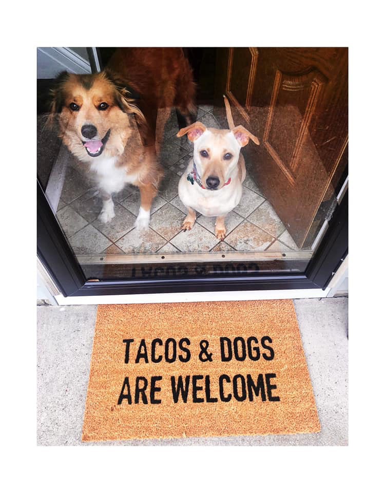 Tacos & Dogs Are Welcome - Doormat