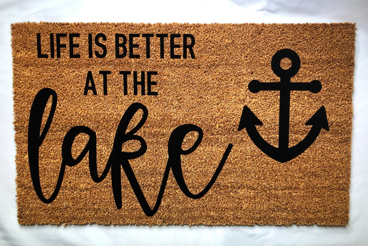 Life is better at the beach/lake/pool door mat