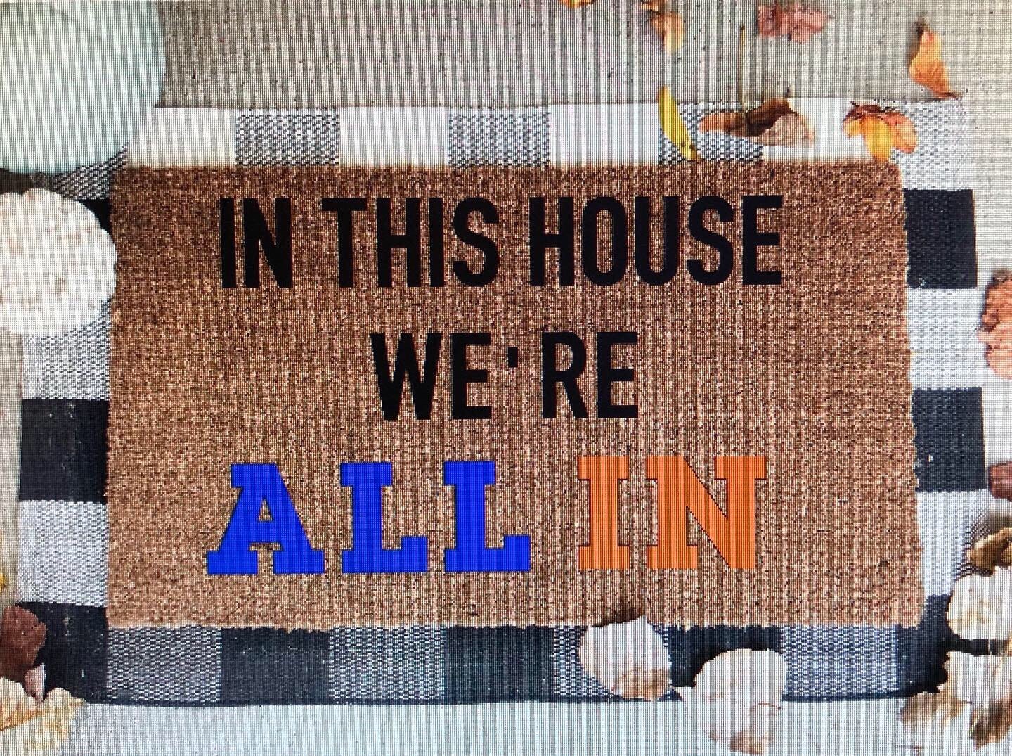 In this house we're all in cleveland cavaliers doormat