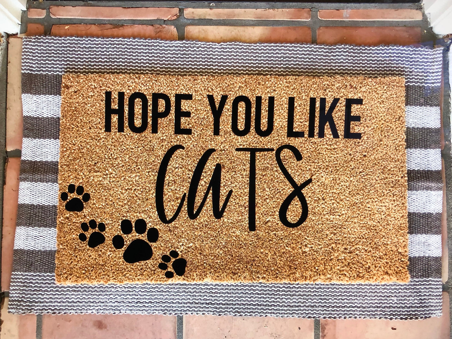 Hope you like dogs/cats doormat
