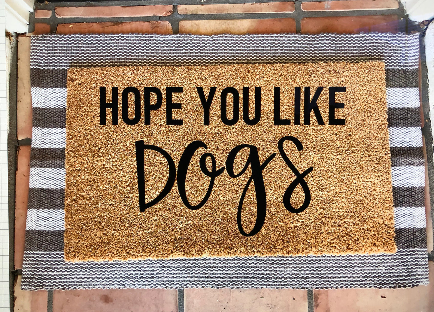Hope you like dogs/cats doormat