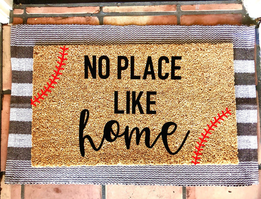 No place like home - baseball doormat