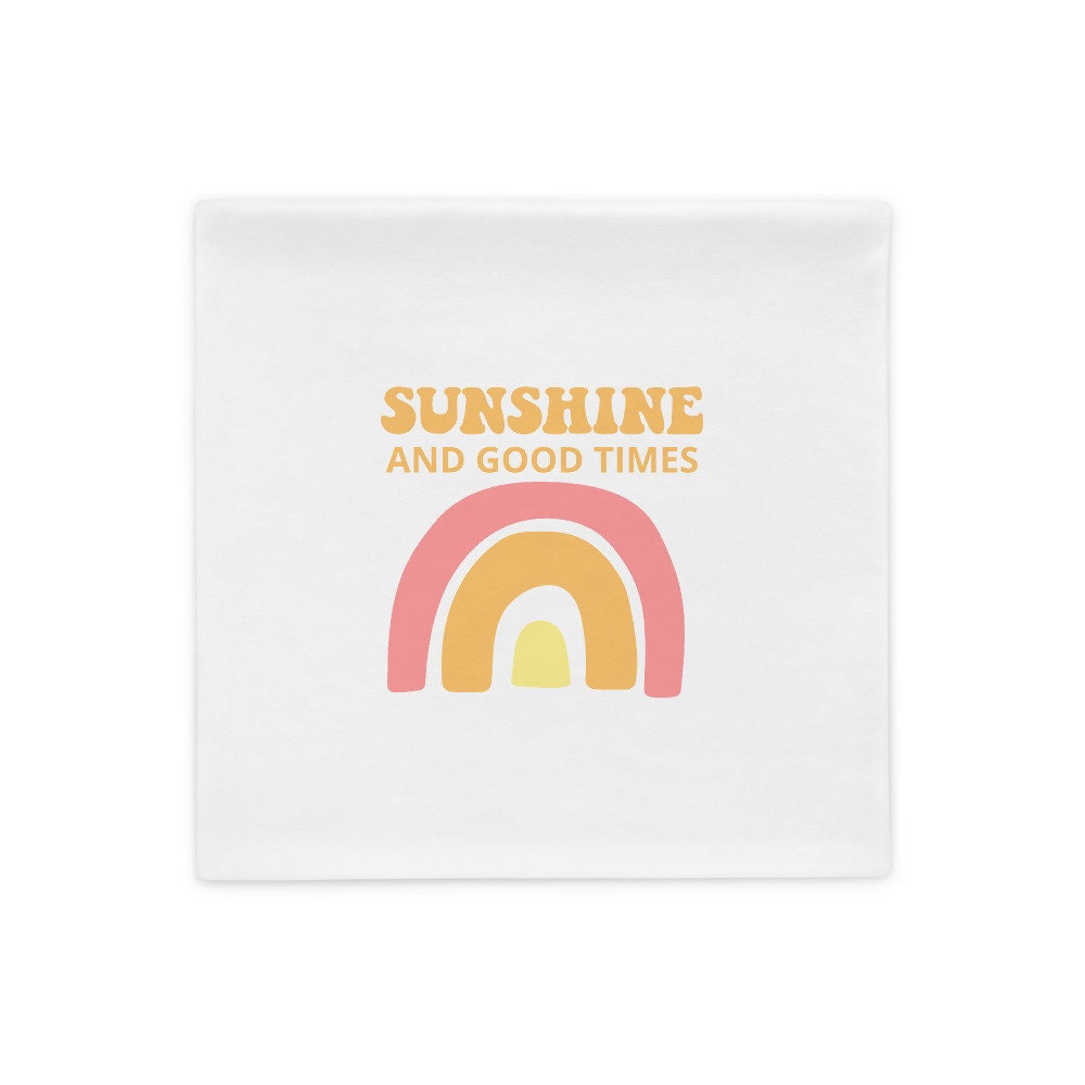 Sunshine PILLOWCASE ONLY, Positive pillow, Encouraging Quote, Courage, Gift for Her, Inspirational pillow, Happy pillow, sunshine pillow