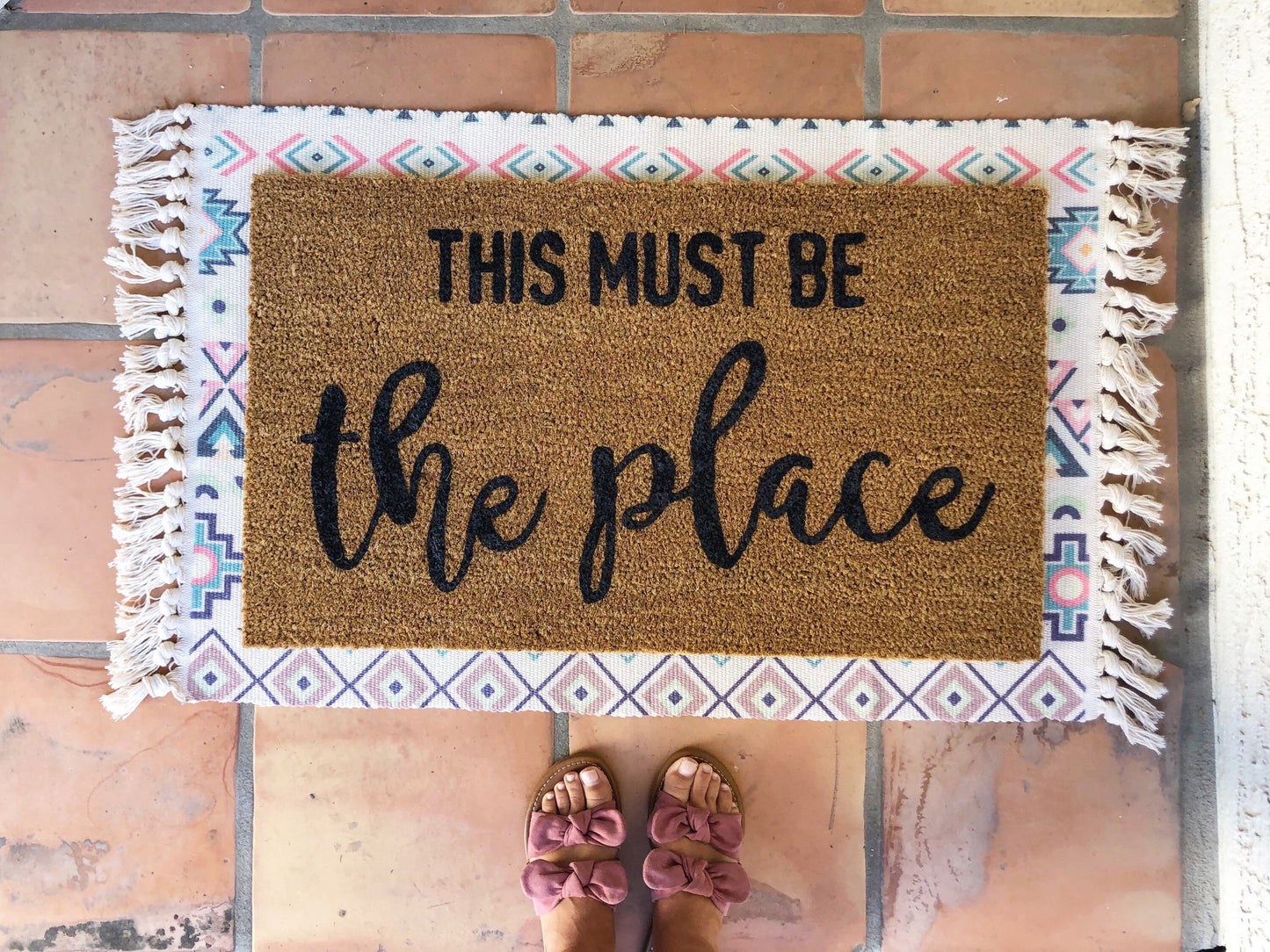 This must be the place doormat, cute doormat, custom doormat, funny doormat