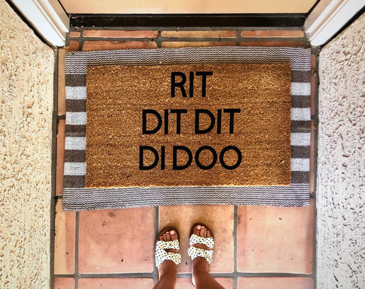 Rit dit dit di doo doormat, Andy Bernard, funny doormat, office doormat