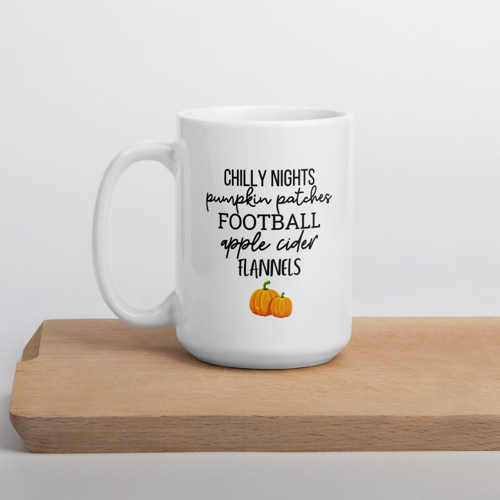 Favorite fall things mug, fall coffee mug, pumpkin mug, psl, autumn mug, cute mug, funny mug, punny mug, fall decor, pumpkin decor