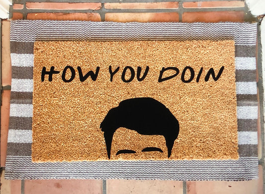 How you doin doormat, joey doormat, friends theme doormat, funny doormat