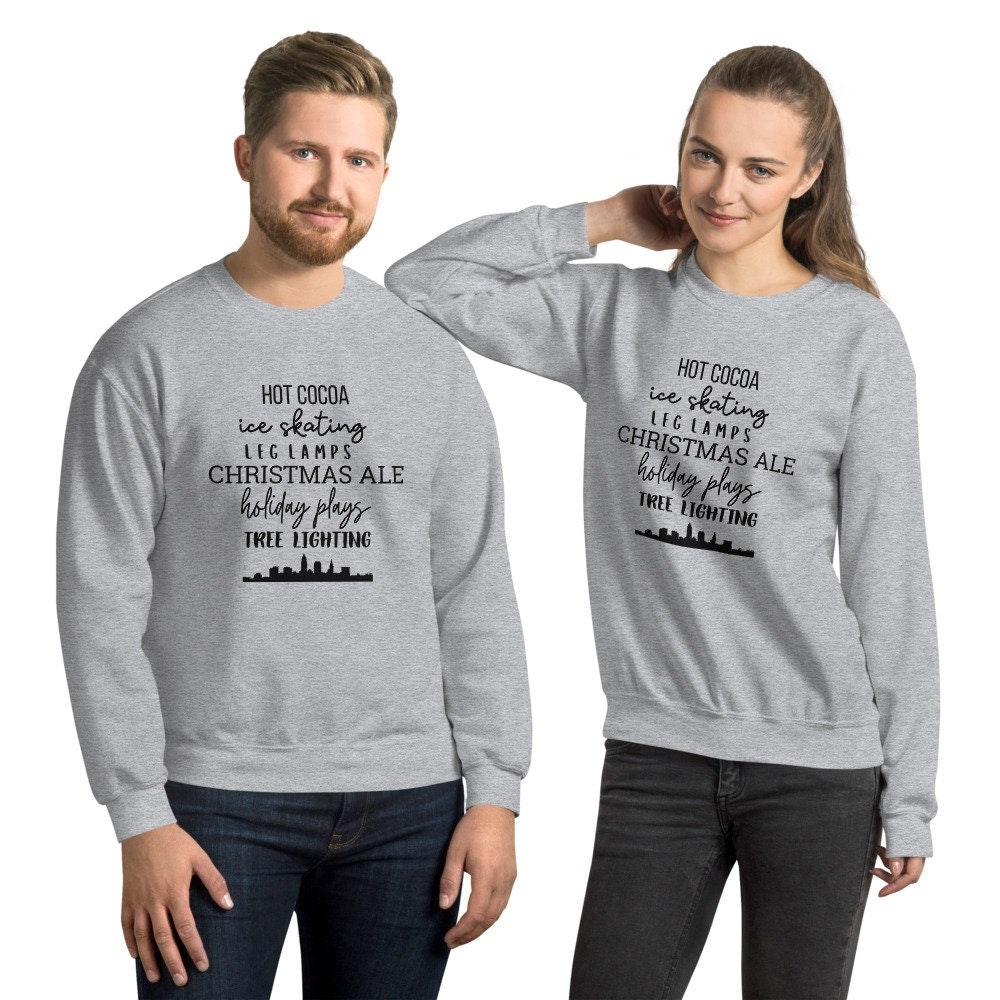 Christmas Cleveland Favorites Unisex Sweatshirt, christmas shirt, punny shirt, holiday shirt, Cleveland shirt, cleveland ohio