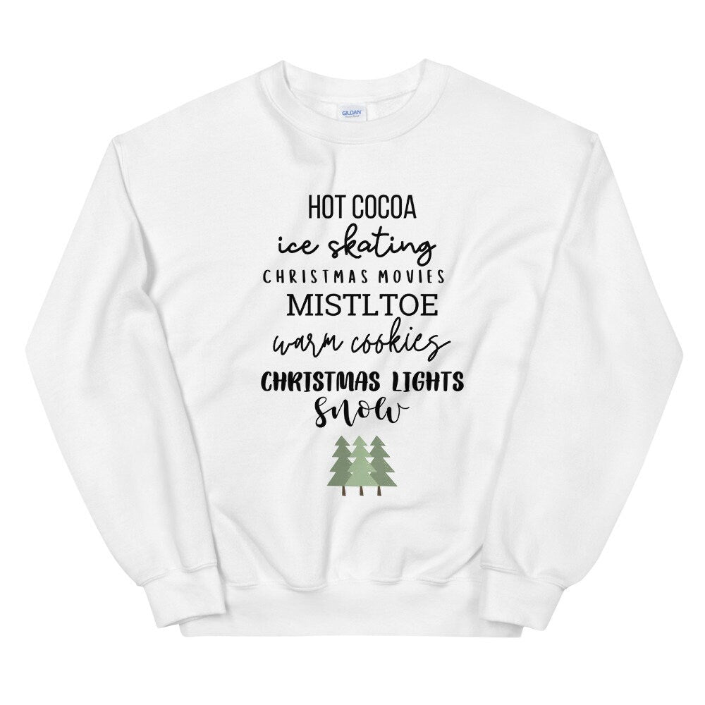 Winter favorites Unisex Sweatshirt, christmas shirt, punny shirt, holiday shirt