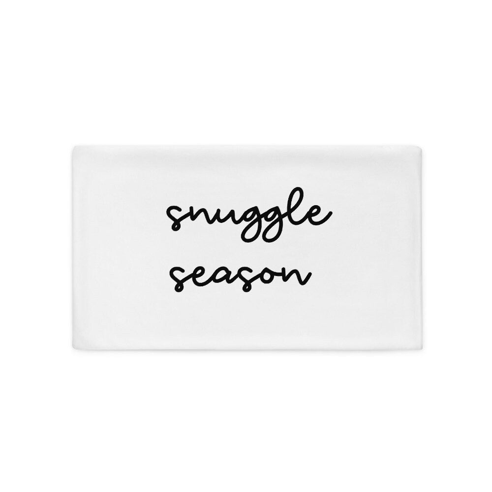 Snuggle season Pillow Case, christmas pillow, festive pillow, cute pillow, holiday pillow