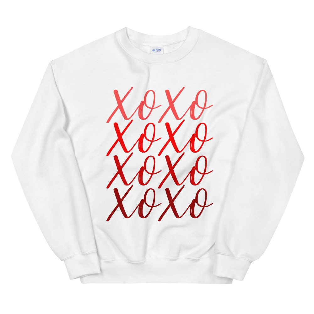 XOXO Unisex Sweatshirt, Valentines shirt, valentine, cute shirt