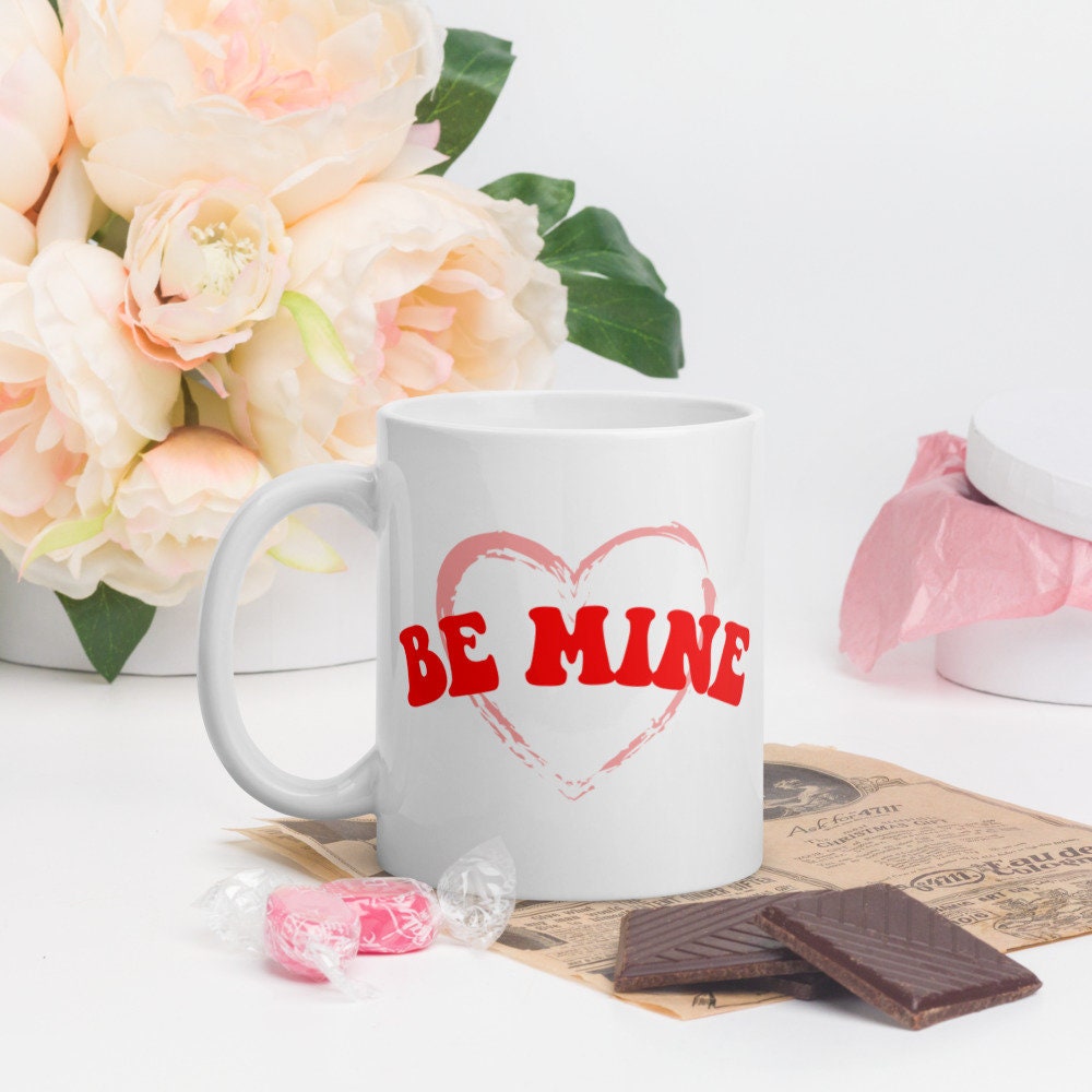 Be Mine Heart Mug, Valentine mug, cute mug, Valentines day, love mug