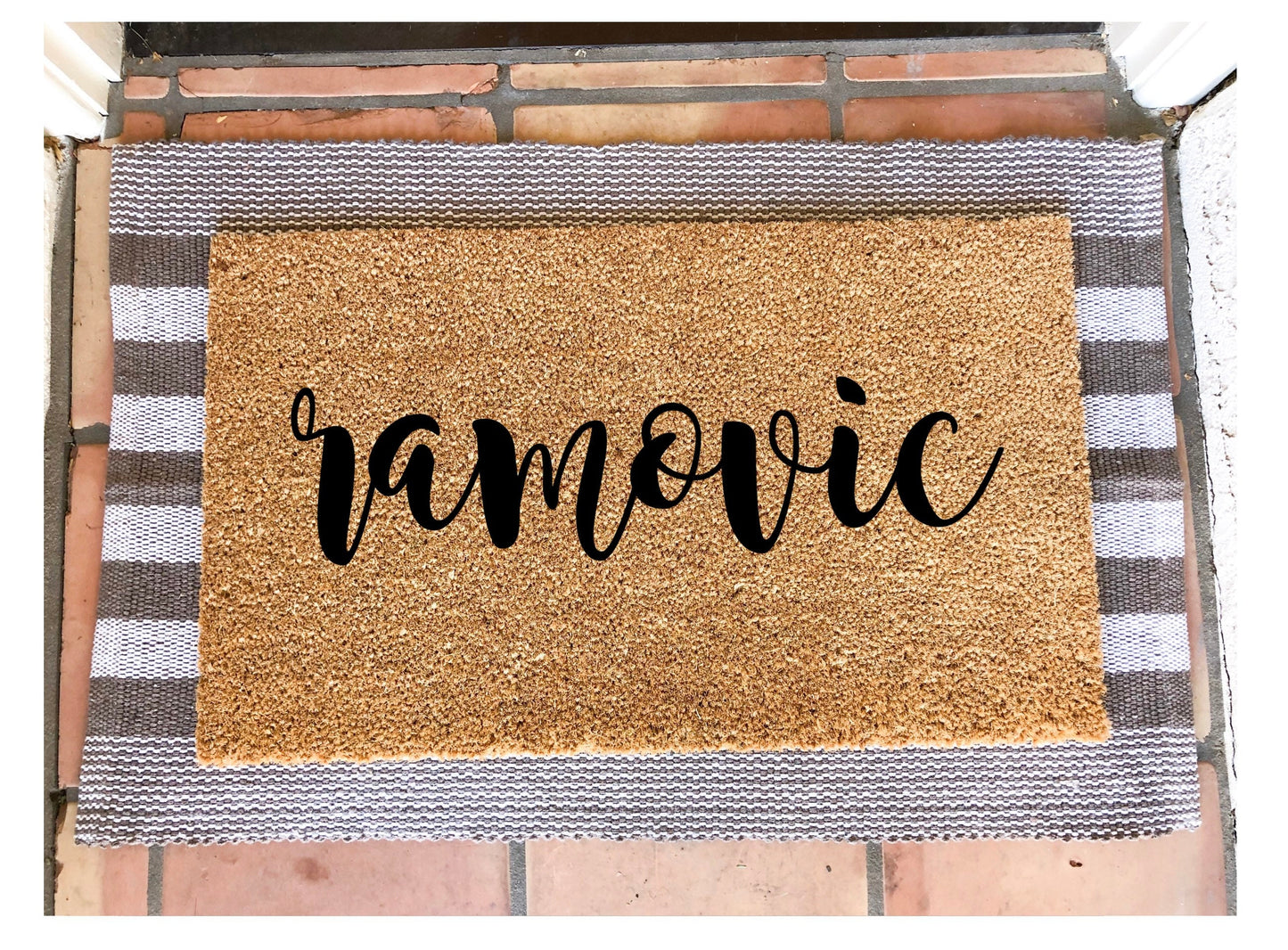 Last name doormat, personalized doormat, custom doormat, housewarming gift