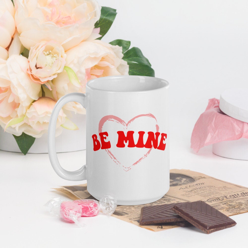 Be Mine Heart Mug, Valentine mug, cute mug, Valentines day, love mug