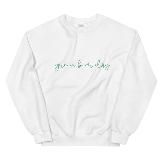 Green Beer Day Unisex Sweatshirt, st Patricks day, luck af