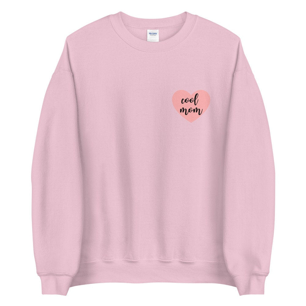 Cool mom pink heart Unisex Sweatshirt, gift for her, mothers day