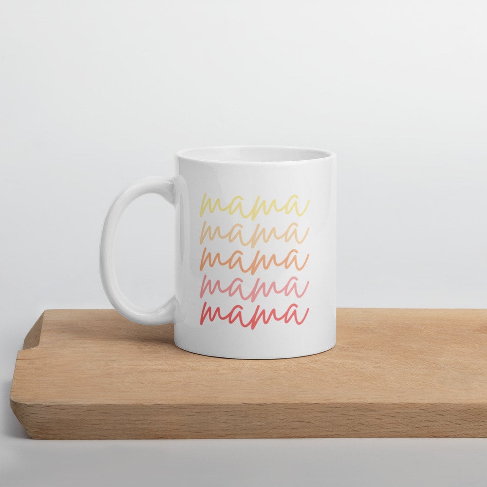 Mama script coffee mug, mothers day, gift for her