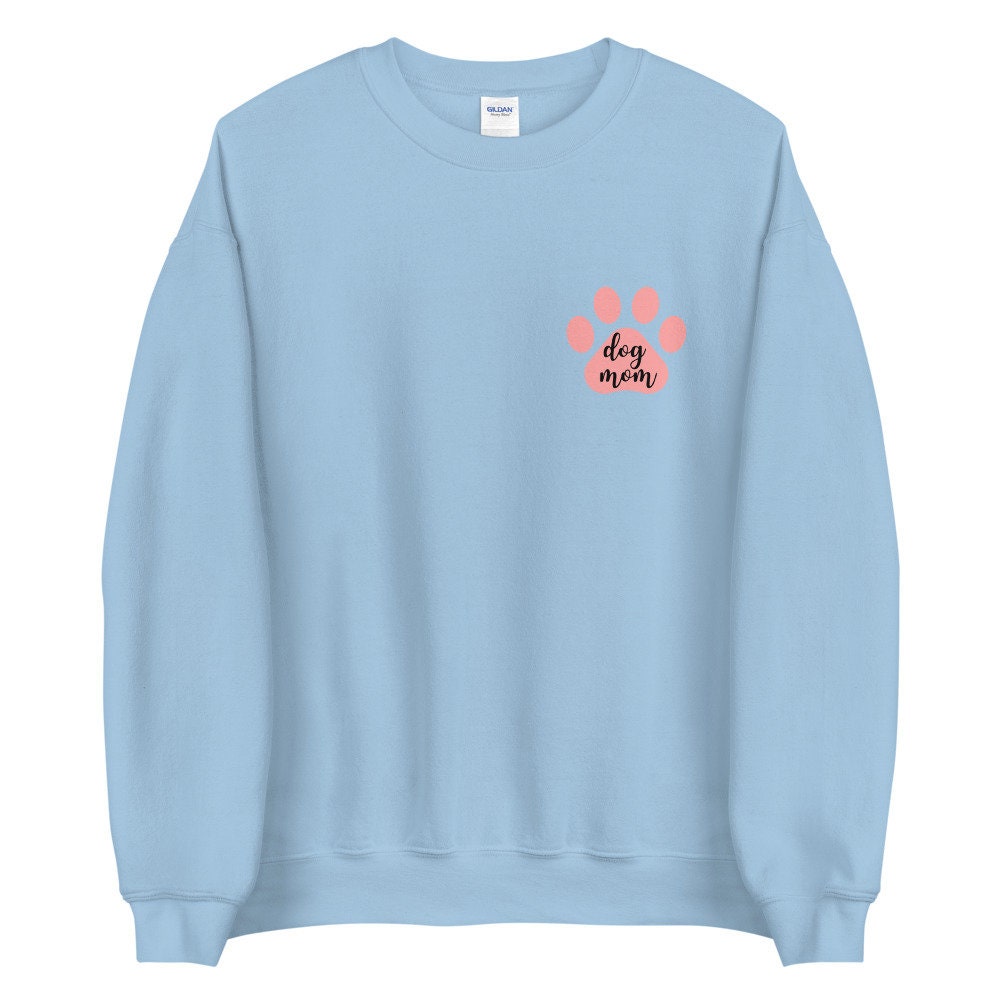 Dog mom pink heart Unisex Sweatshirt