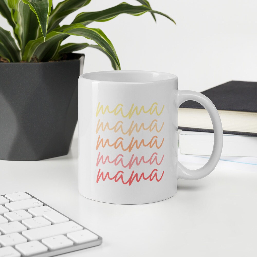 Mama script coffee mug, mothers day, gift for her