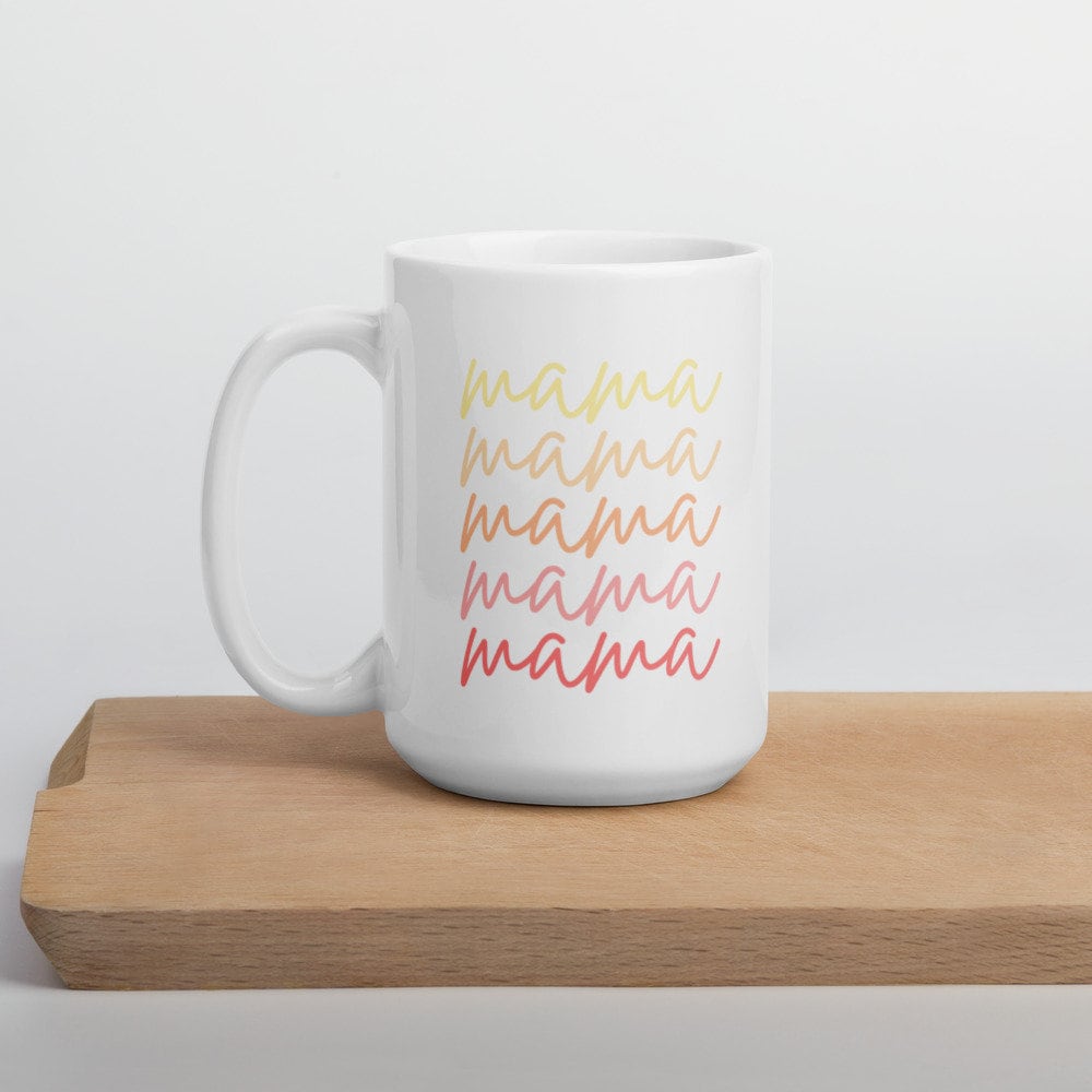 Mama script coffee mug, mothers day, gift for her