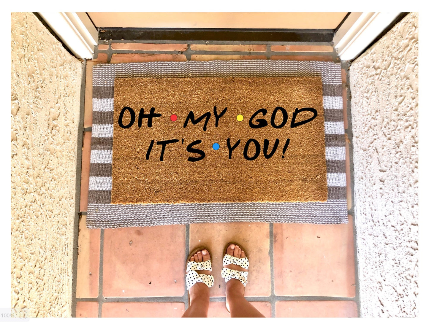 Oh my god Janice doormat, janice quote, funny doormat, friends themed doormat