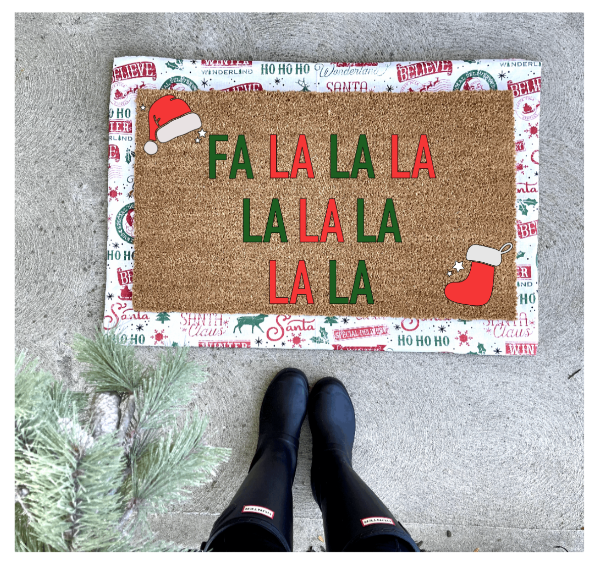 Fa la la doormat