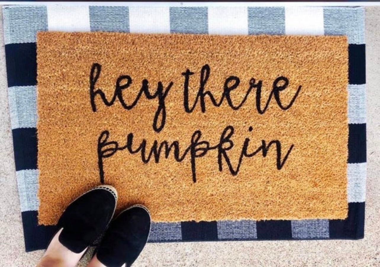 Hey There Pumpkin – Fall Doormat