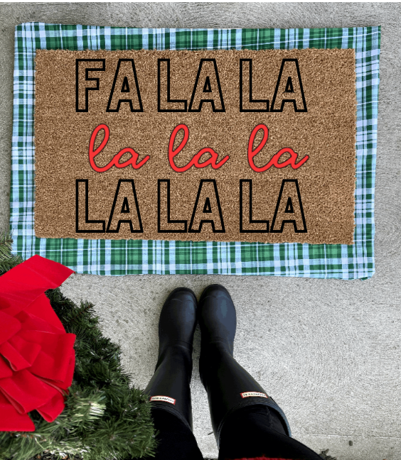 Fa la la doormat