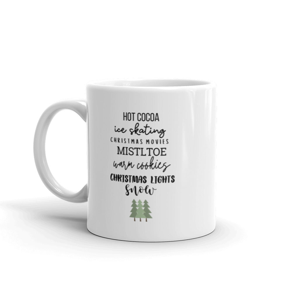 Winter favorites Mug, cute mug, festive mug, christmas mug, punny mug, holiday mug