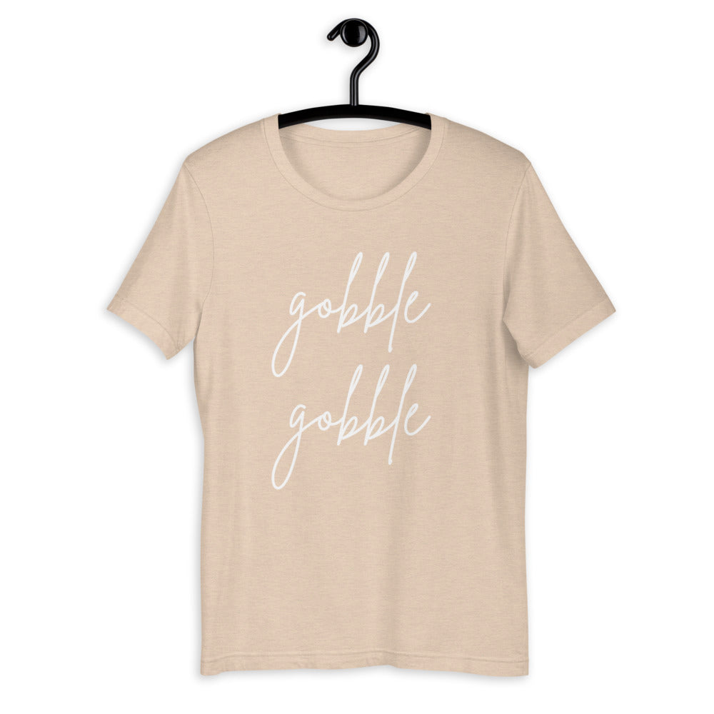 Gobble gobble Short-Sleeve Unisex T-Shirt, Friendsgiving shirt, thanksgiving shirt, punny shirt