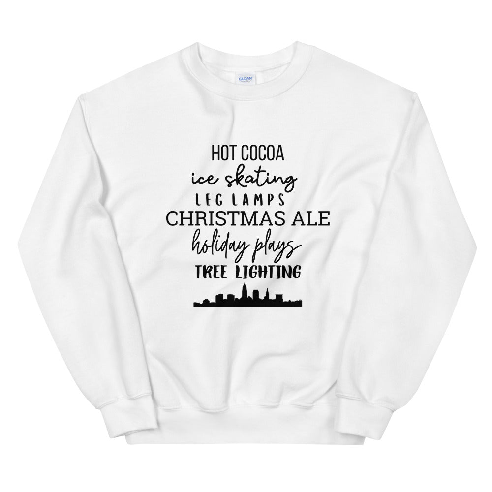 Christmas Cleveland Favorites Unisex Sweatshirt, christmas shirt, punny shirt, holiday shirt, Cleveland shirt, cleveland ohio