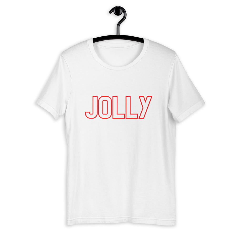 Jolly Short-Sleeve Unisex T-Shirt, christmas shirt, punny shirt, holiday shirt