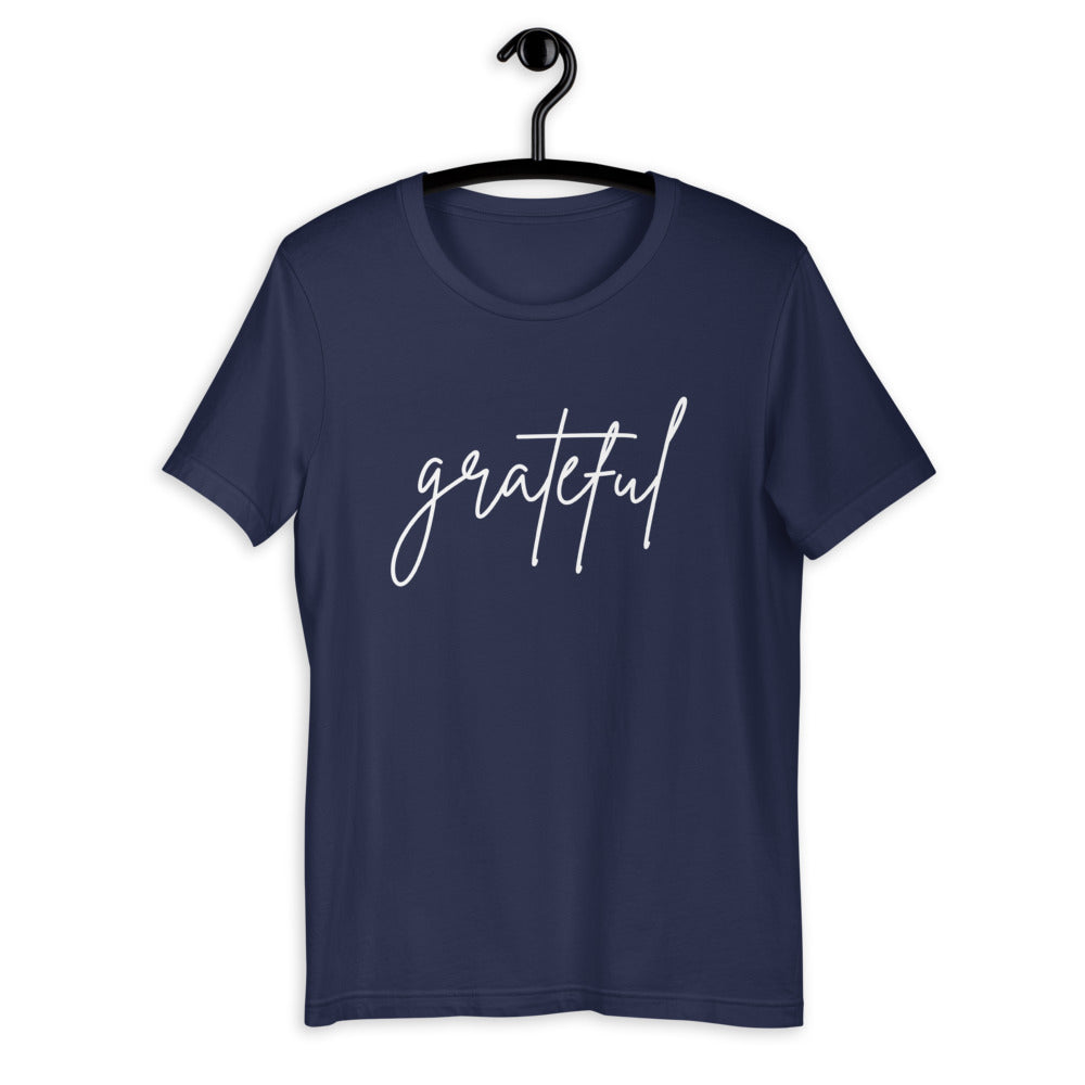 Grateful short-Sleeve Unisex T-Shirt, Friendsgiving shirt, thanksgiving shirt, cute shirt