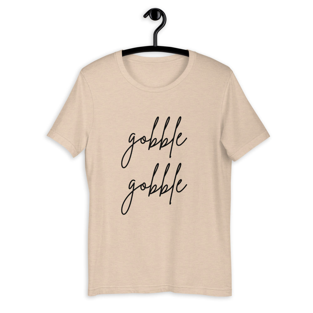 Gobble gobble Short-Sleeve Unisex T-Shirt, Friendsgiving shirt, thanksgiving shirt, punny shirt