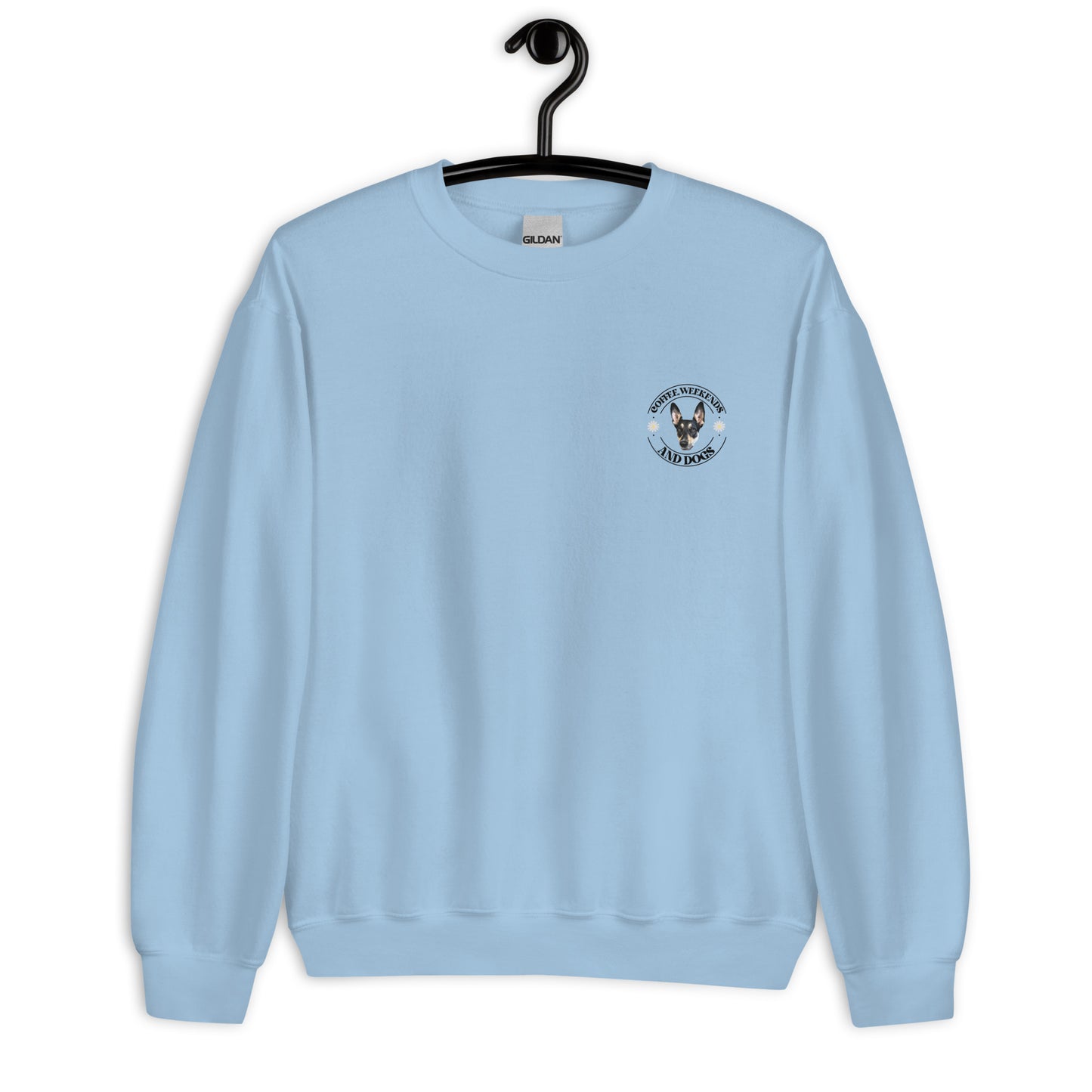 Personalized Pet Coffee Weekends & Dogs Sweatshirt With Pet Photo, Custom Sweatshirt, Dog lover shirt, Spring Pullover, Dog Lover Gift