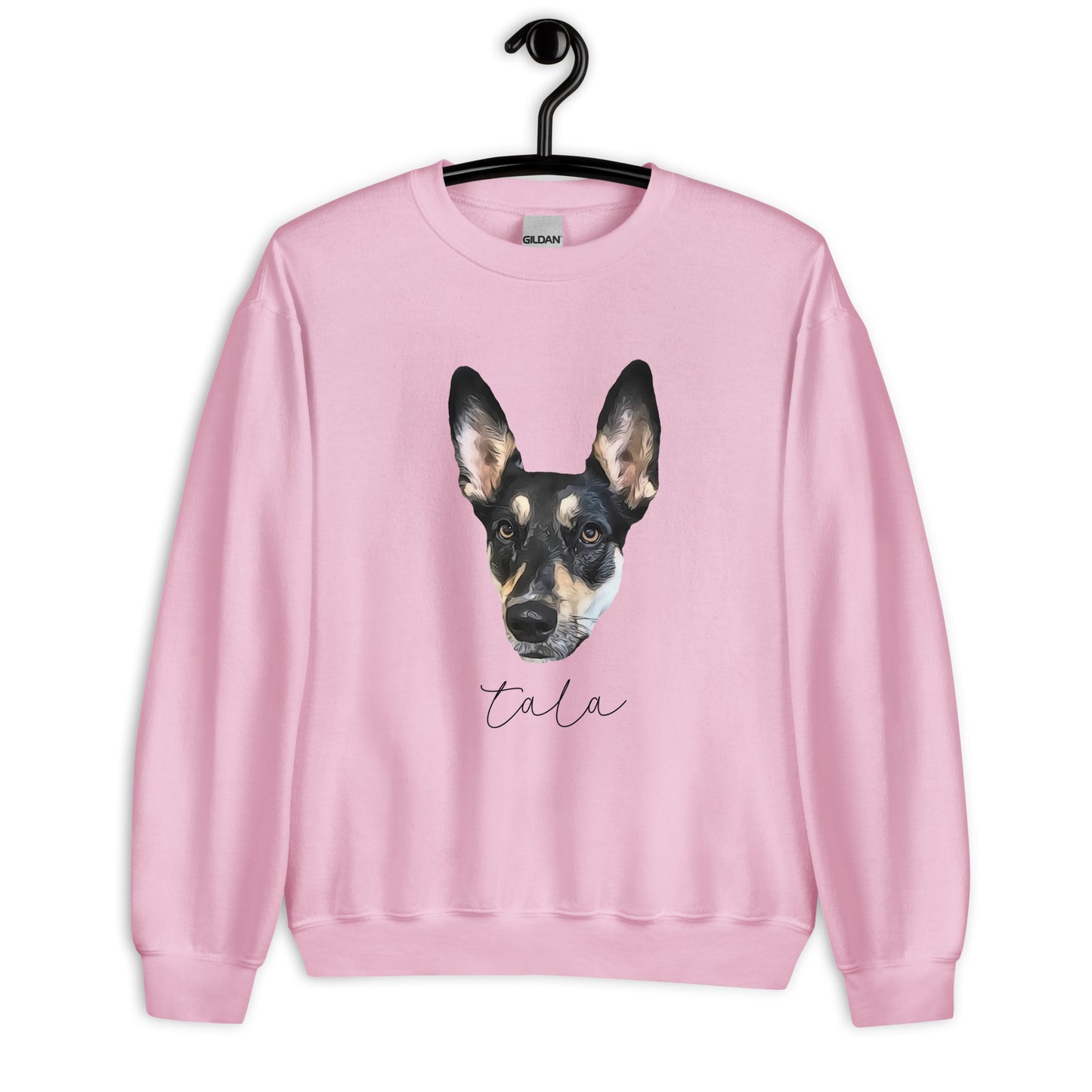 Personalized Pet Photo and Name Large Portrait Sweatshirt, Custom Sweatshirt, Dog lover shirt, Spring Pullover, Dog Lover Gift