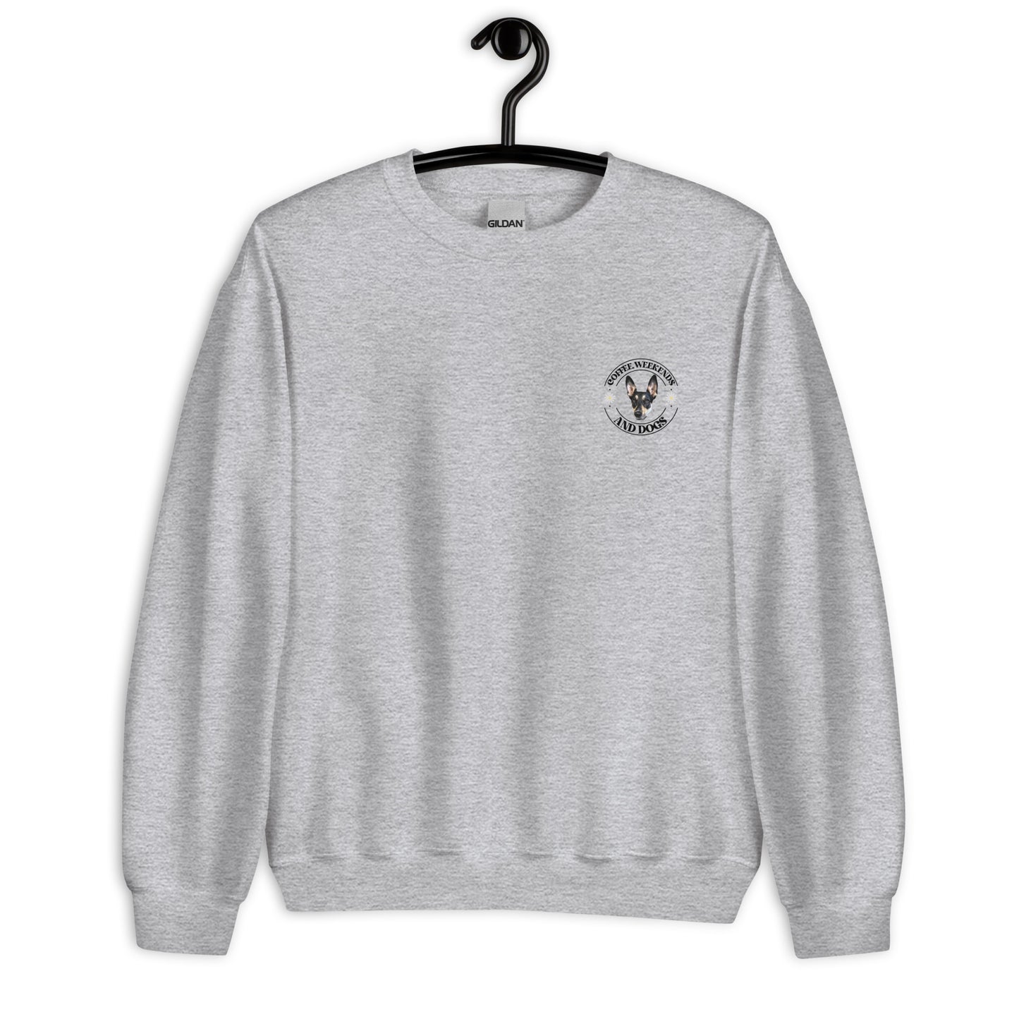 Personalized Pet Coffee Weekends & Dogs Sweatshirt With Pet Photo, Custom Sweatshirt, Dog lover shirt, Spring Pullover, Dog Lover Gift