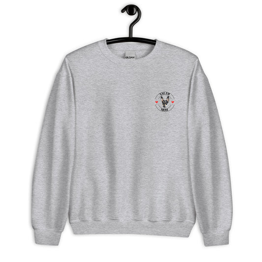 Personalized Pet Photo and Name Dog Mom Sweatshirt With Hearts, Custom Sweatshirt, Dog lover shirt, Spring Pullover, Dog Lover Gift