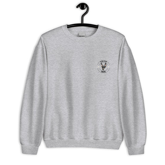 Personalized Pet Photo and Name Dog Mom Sweatshirt With Daisies, Custom Sweatshirt, Dog lover shirt, Spring Pullover, Dog Lover Gift
