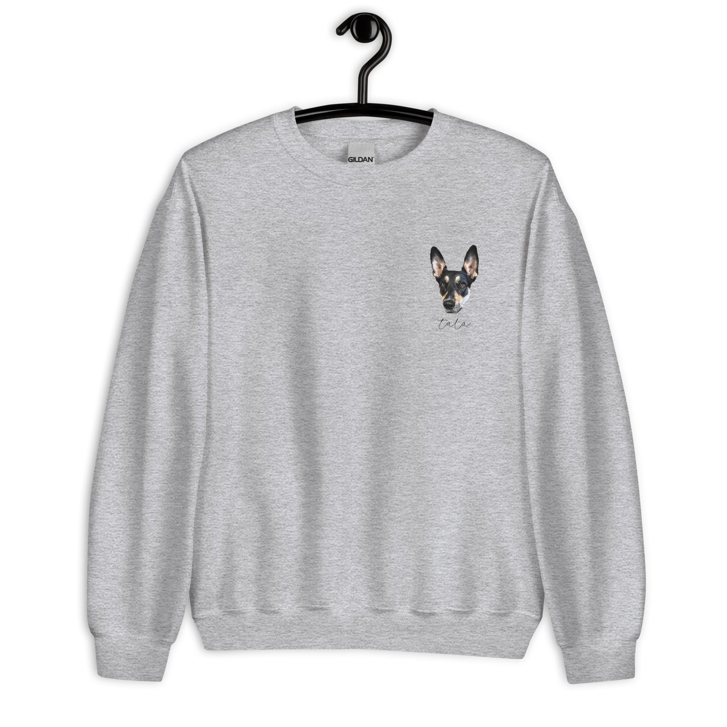 Personalized Pet Photo and Name Sweatshirt, Custom Sweatshirt, Dog lover shirt, Spring Pullover, Dog Lover Gift