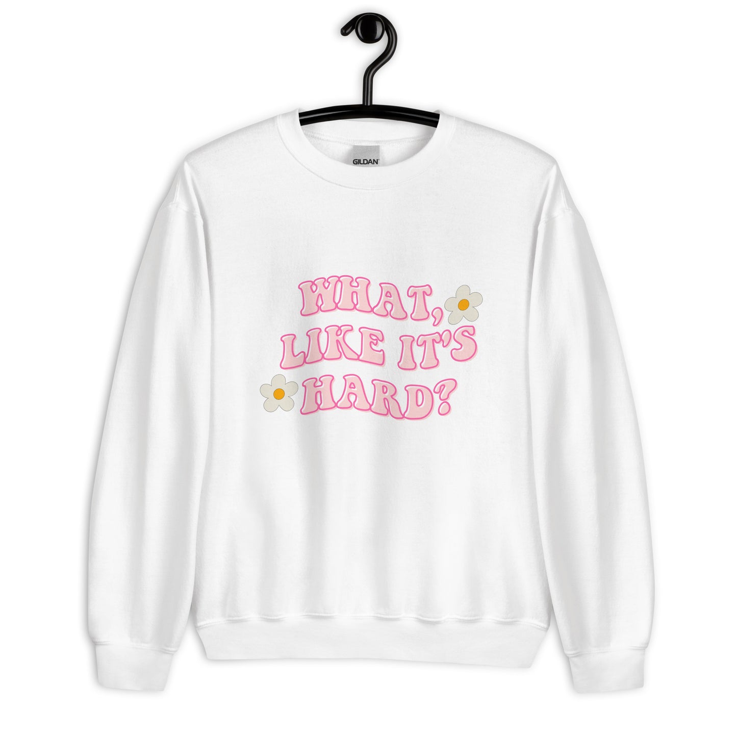 What like it's hard Unisex Sweatshirt, womens day, womens month, womens quotes, cute sweatshirt