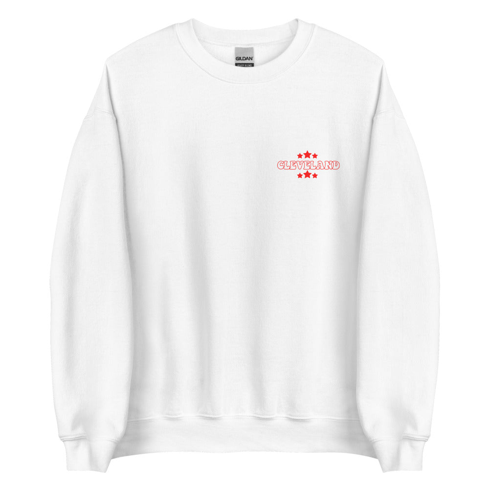 Retro Cleveland Back Baseball Favorites Unisex Sweatshirt