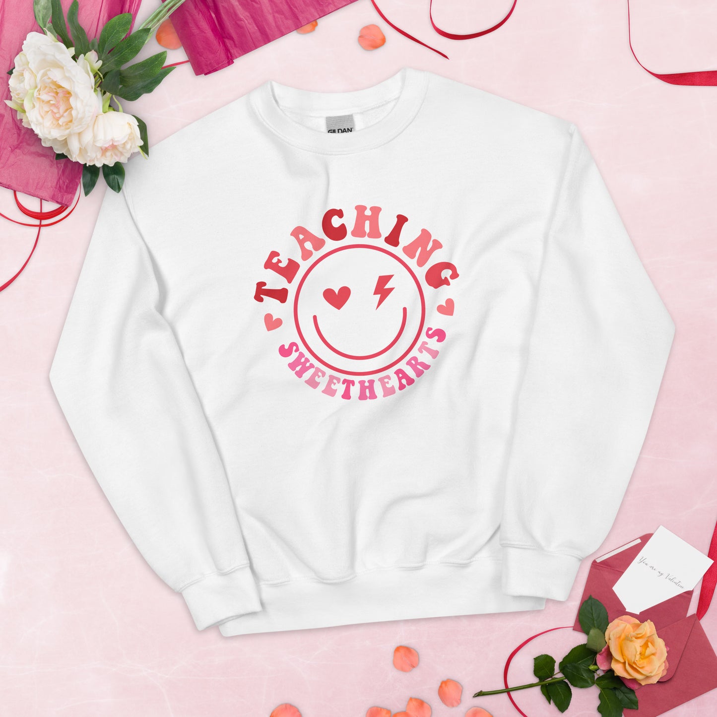 Teaching Sweethearts Rocker Sweatshirt, Valentines Teacher Sweatshirt, Valentines Day Teacher Shirt, Teacher Valentines Gift